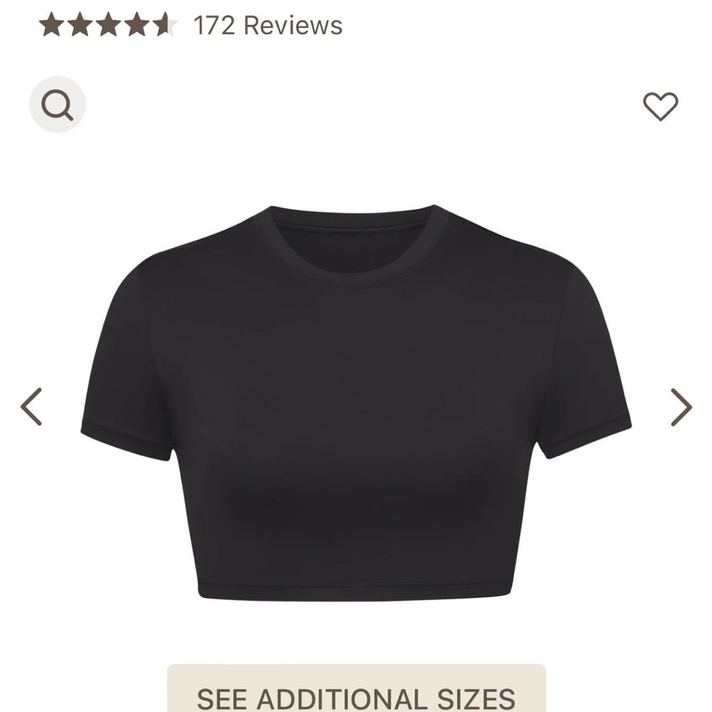 NWT- SKIMS- Crop Swim Shirt- Marble- 3X